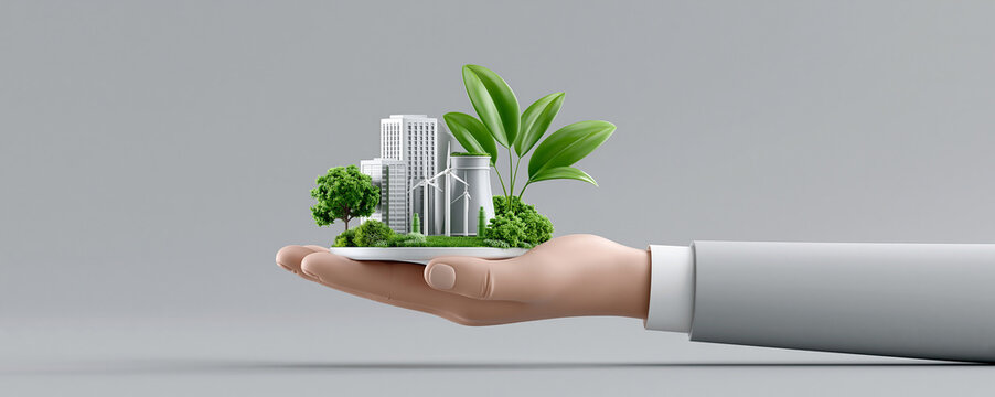 Advantages of sustainable and green investments highlighted in a documentary style photo, showcasing eco-friendly projects, renewable energy sources, and community development initiatives