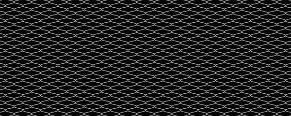 Fishing or soccer net. Repeated hexagon pattern. Black wired mesh texture isolated on white background.ilustrasion modern. © Isma