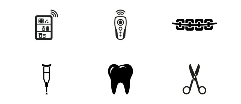 Minimalist Medical and Healthcare Icon Set