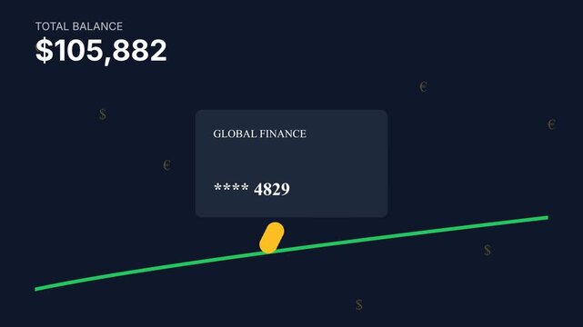 Financial data displayed on screen.