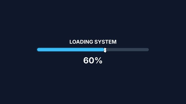 Loading System Progress Bar Animation.