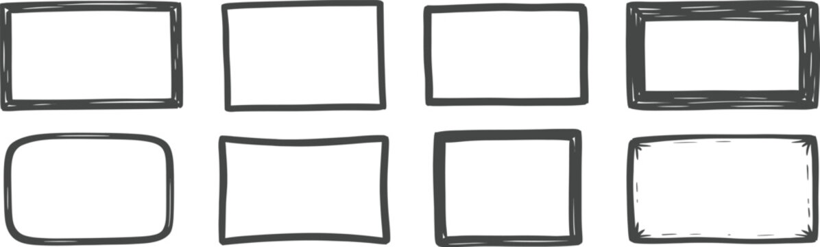 Black Rectangles on White Background