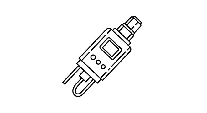 Digital Multimeter Outline Vector