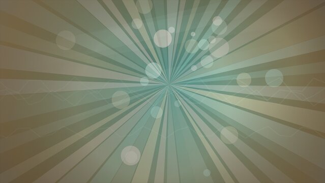 Abstract sunburst background with bokeh and graph lines