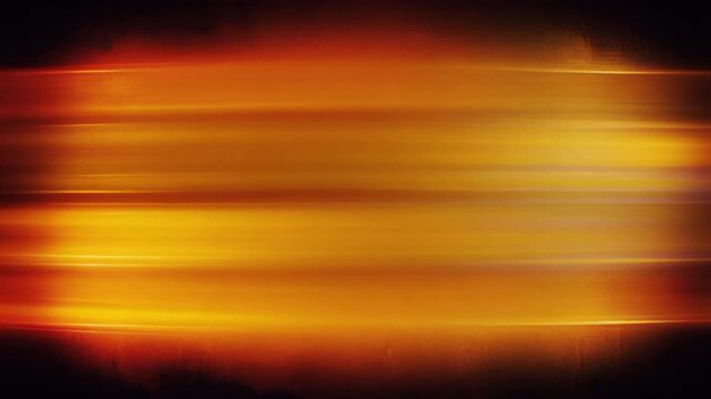A cinematic horizontal light leak animation featuring warm glowing red, orange, and yellow anamorphic lens flares