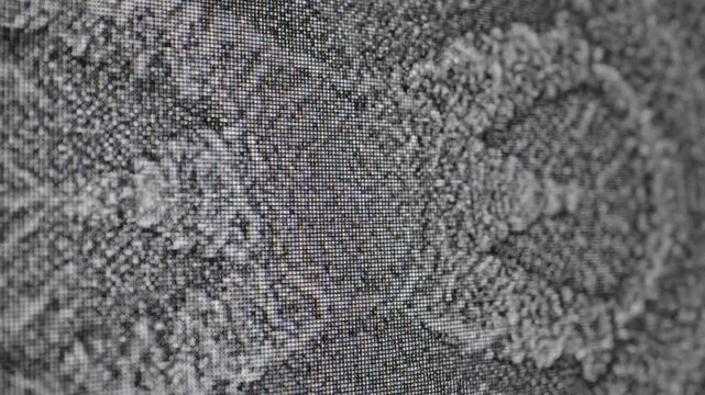 Intricate Macro Texture with Subtle Digital Noise Forming Organic Patterns