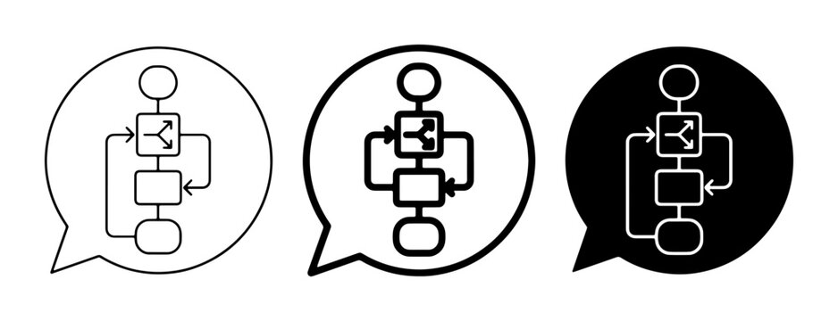 Process Flowchart Icons, Workflow Diagram Symbols, Business Logic Steps, Decision Tree Graphics, Sequence Charts, Algorithm Visuals, Communication Bubbles