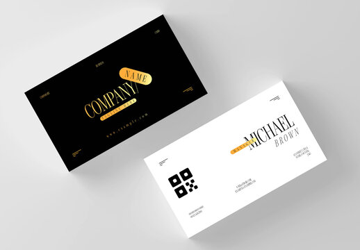Luxury Minimal Business Card Template With Elegant Corporate Design