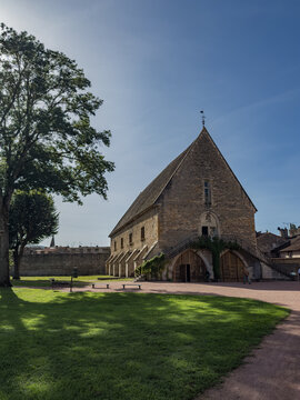 Old granary in the Cluny Abbey, former Benedictine monastary in Cluny, France.