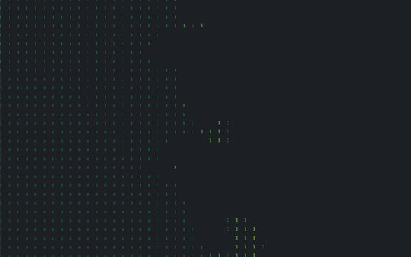 Modern Abstract Binary Digital Data Stream Pattern Background
