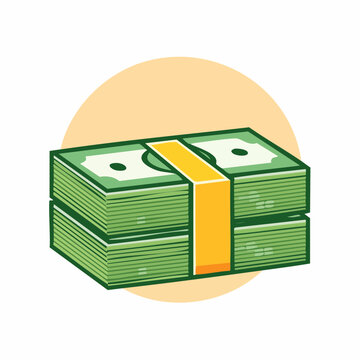 Stack of Money Illustration