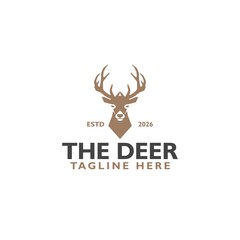 Obraz premium Deer Hunt Logo icon isolated on white background