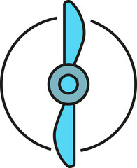 wind propeller blade icon  © bigpa