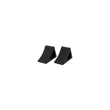 Generic Wheel Chock Pair Isolated on Transparent Background