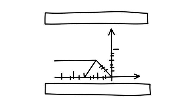 Abstract scientific graph with data points and axes, representing research and analysis