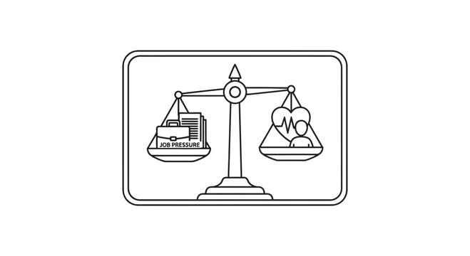 Work-life balance scale: job pressure vs health and well-being