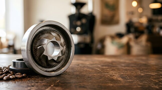commercial coffee grinder burr assembly component for caf&eacute; equipment maintenance precision grinding performance and specialty coffee operations