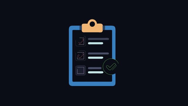  Organized Checklist Icon for Task Management