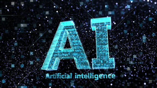 AI artificial intelligence Digital Sea concept background