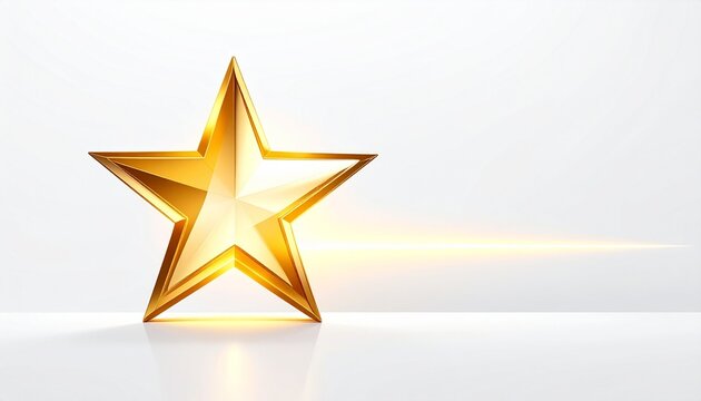gold star on white background