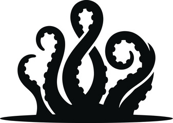 Black octopus tentacles icon © Kayem