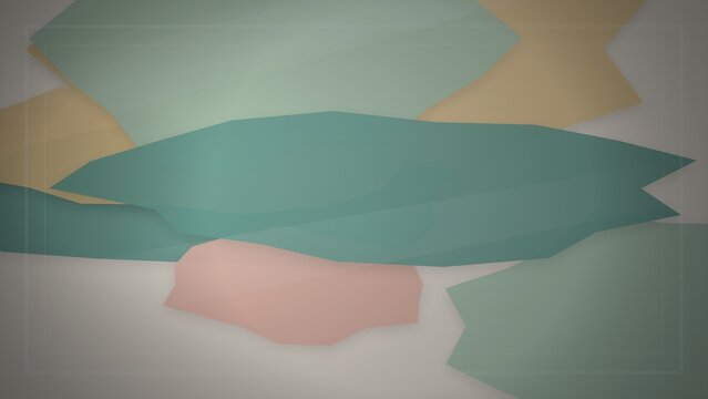 Abstract geometric shapes in muted pastel colors