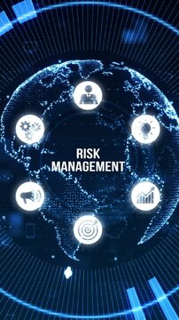 Risk Management and Assessment for Business Investment Concept. Business, Technology, Internet and network concept.
