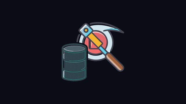  Data Mining Process Design Icon
