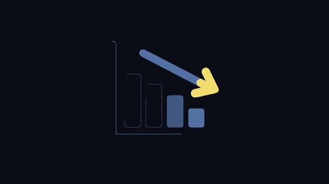  Dynamic Decline Symbol Illustration