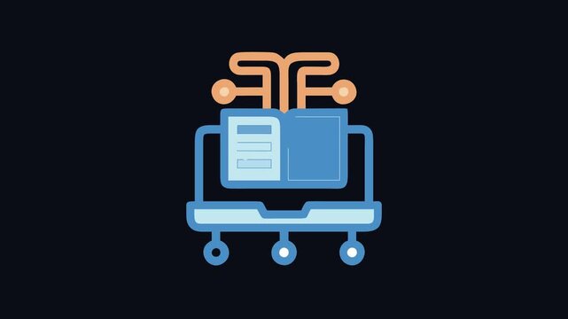  Dynamic Knowledge Base Symbol Illustration