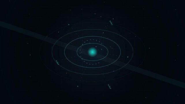 A stunning image of the solar system showcasing planets orbiting the sun across the dark expanse of space, beautifully illustrating cosmic phenomena and celestial arrangements in the universe