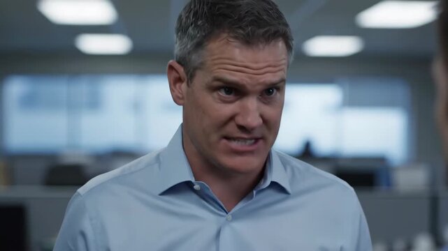 Images of men communicating in the office, angry business men arguing