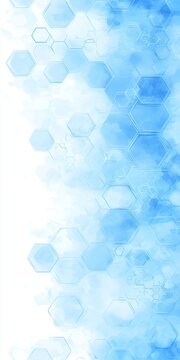 Abstract Blue Honeycomb Pattern Background for Scientific Research and Technology Design.