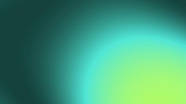 Abstract Gradient Motion Background with Soft Green and Teal Colors.