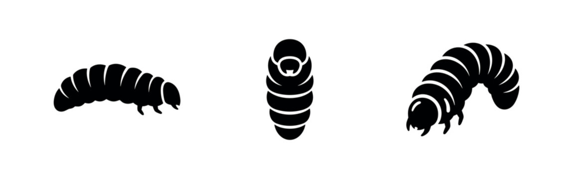 Larva and Grub Insect Icons