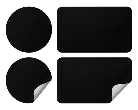 Black paper stickers