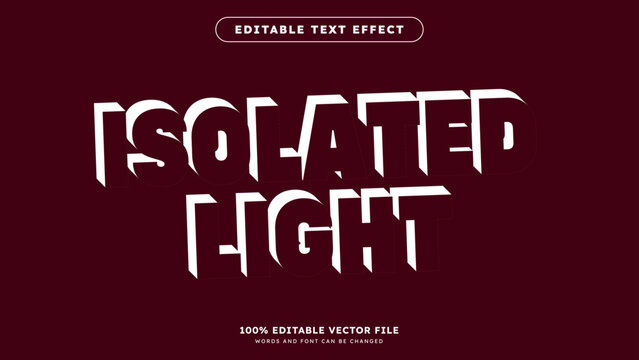 Editable text effect 3d font style bold shadow suitable for poster design
