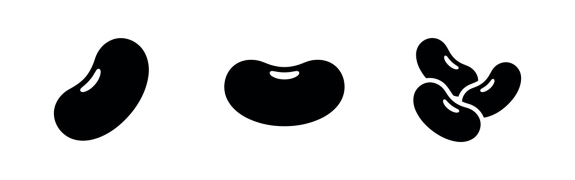 Bean icons: kidney bean, lima bean, and a group of beans.