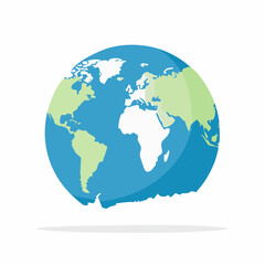 Obraz premium Stylized Illustration of Planet Earth