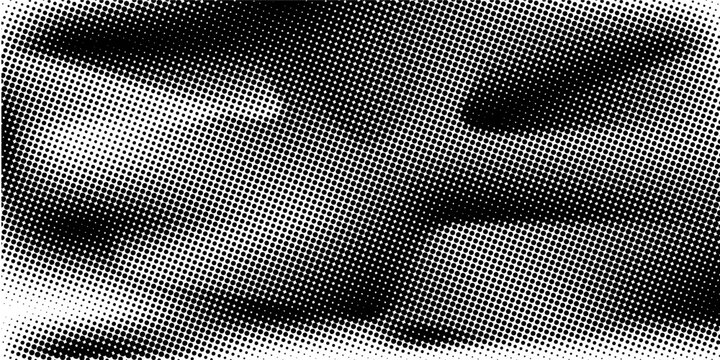 Basic halftone dots effect in black and white color. Halftone effect. Dot halftone. Black white halftone.Background with monochrome dotted texture. Polka dot pattern template.