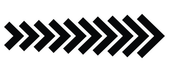 Fototapeta premium Arrow icons on white background. Moving arrow vector for logo, app, and web site design. Vector illustration.