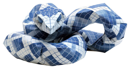 Fototapeta premium PNG Paper origami snake white.