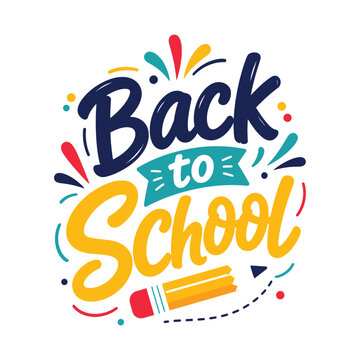 Back to school colorful vector illustration and Back to School 2026, Back to School Poster Design 2026, School Admission, Back to School, Back to School logo, School Admission Flyers