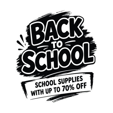 Back to school supplies discount vector illustration and Back to School 2026, Back to School Poster Design 2026, School Admission, Back to School, Back to School logo, School Admission Flyers