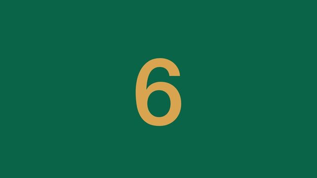 animated countdown video from 10 to 1 classic animation style