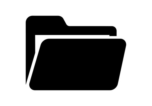 Open file folder icon for data organization.