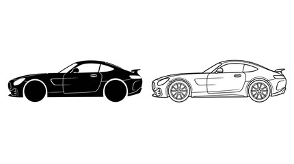 Obraz premium retro car vector