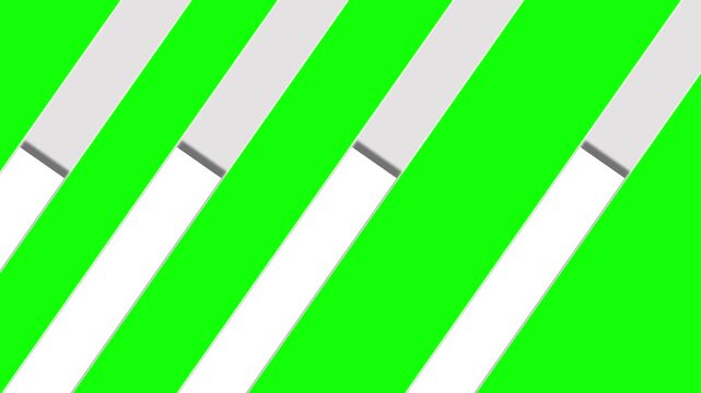 Diagonal stripes of bright green and light gray 