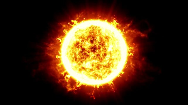 The Sun Close Up &bull; Massive Solar Flares and Coronal Mass Ejections Animation &bull; Cinematic 4K Space Exploration Science Video