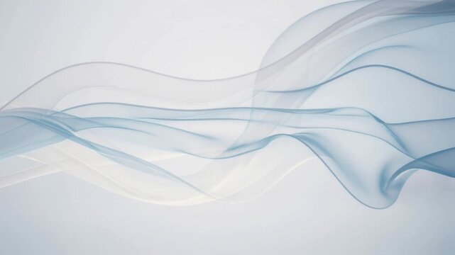 Soft flowing blue waves on light background abstract texture for modern design and creative projects